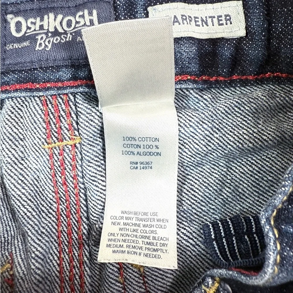 OSH KOSH BGOSH Carpenter Boys Denim Shorts Size 7 Slim Classic‎ Utility Style